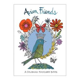 Avian Friends Coloring Postcards  9780735350793 Front Cover