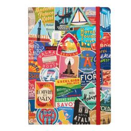 Troy Litten Vintage Travel Labels Gilded Undated Planner  9780735351080 Front Cover