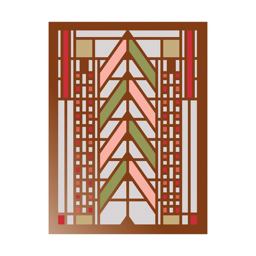 Frank Lloyd Wright Tree of Life Large Embellished Notecards Frank Lloyd Wright Tree of Life Large Embellished Notecards