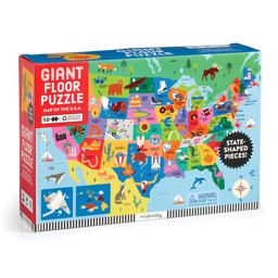 Map of the U. S. A. 50 Piece Giant Floor Puzzle