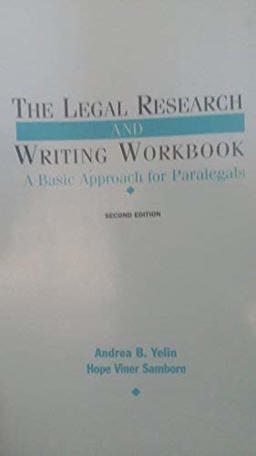 Legal Research and Writing A Basic Approach for Paralegals 2nd 9780735502970 Front Cover