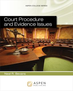 Court Procedure and Evidence Issues  9780735507654 Front Cover