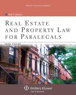 Real Estate and Property Law for Paralegals 3rd 9780735507838 Front Cover