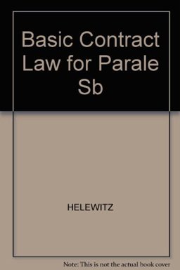 Basic Contract Law for Paralegals 3rd 9780735517363 Front Cover