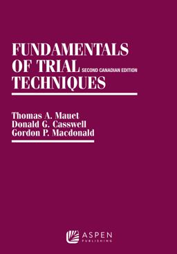 Fundamentals of Trial Techniques 2nd 9780735518865 Front Cover