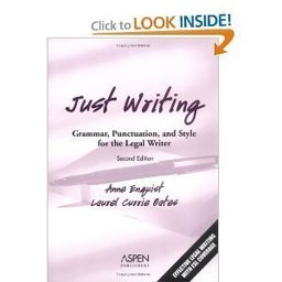 Just Writing Grammar, Punctuation, and Style for the Legal Writer  9780735523265 Front Cover