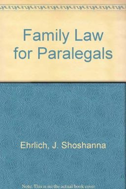 Family Law for Paralegals 2nd 9780735524439 Front Cover