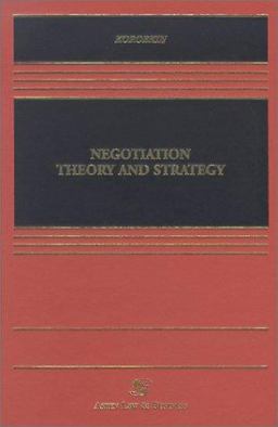 Negotiation Theory and Strategy  9780735527706 Front Cover