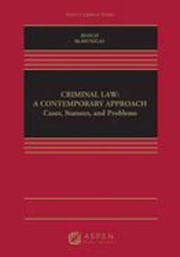 Criminal Law A Contemporary Approach  9780735539655 Front Cover