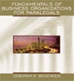 Fundamentals of Business Organizations for Paralegals 3rd 9780735543409 Front Cover