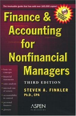 Finance and Accounting for Nonfinancial Managers 3rd 9780735546042 Front Cover