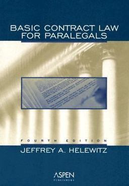Basic Contract Law for Paralegals 4th 9780735546479 Front Cover