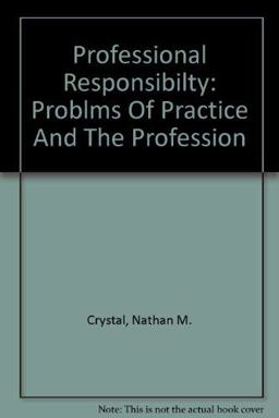 Professional Responsibilty 3rd 9780735550803 Front Cover