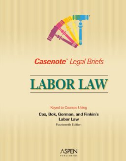 Labor Law Cox Bok Gorman and Finkin 2nd 9780735561632 Front Cover