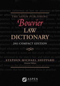 Aspen Publishing Bouvier Law Dictionary Compact Edition  9780735568525 Front Cover