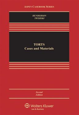 Torts Cases and Materials 2e 2nd 9780735570931 Front Cover