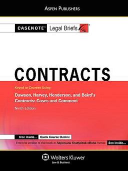 Contracts Dawson, Harvey, Henderson, and Baird's 9th 9780735582644 Front Cover
