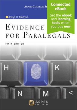 Evidence for Paralegals 5th 9780735590137 Front Cover