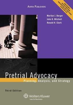 Pretrial Advocacy Planning Analysis and Strategy 3rd 9780735590236 Front Cover