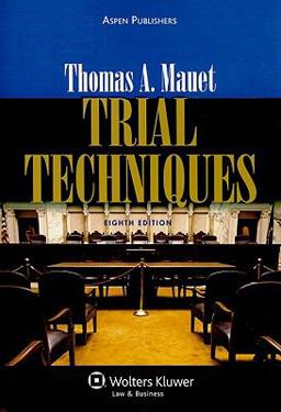 Trial Techniques 8e 8th 9780735594418 Front Cover