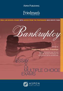 Friedman's Bankruptcy 2nd 9780735598539 Front Cover