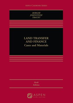 Land Transfer and Finance 6th 9780735598546 Front Cover