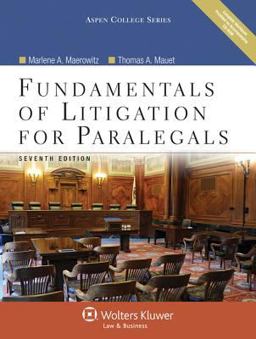 Fundamentals of Litigation for Paralegals 7e W/ Cd 7th 9780735598690 Front Cover