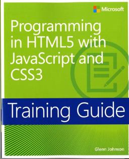 Programming in HTML5 with JavaScript and CSS3  9780735674387 Front Cover