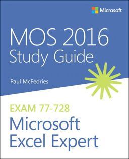 MOS 2016 Study Guide for Microsoft Excel Expert  9780735699427 Front Cover