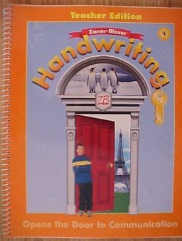 Zaner-Bloser Handwriting 2003 : Grade 4  9780736712224 Front Cover