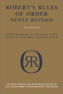 Robert's Rules of Order