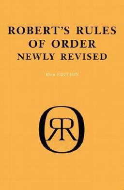 Robert's Rules of Order 10th 9780738203843 Front Cover
