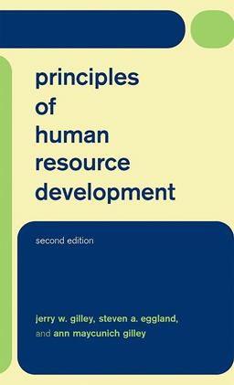 Principles of Human Resource Development 2nd 9780738206042 Front Cover