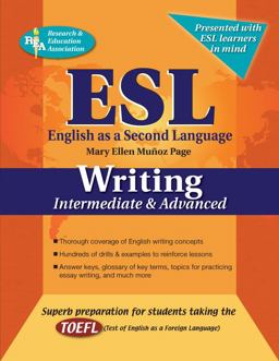 ESL Intermediate/Advanced Writing  9780738601229 Front Cover
