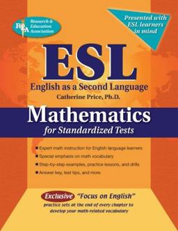 ESL Mathematics for Standardized Tests  9780738601380 Front Cover