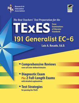 Texas Texes - 191 Generalist EC-6  9780738606866 Front Cover