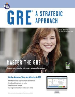 GRE A Strategic Approach 6th 9780738608952 Front Cover