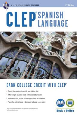 CLEP Spanish With Integrated Audio Online Practice Tests:  9780738610894 Front Cover