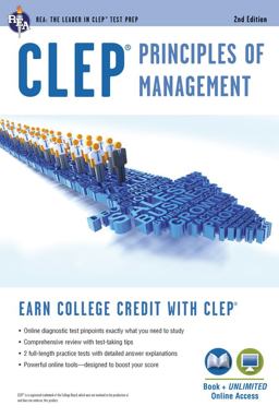 CLEP Principles of Management W/Online Practice Tests:  9780738610900 Front Cover