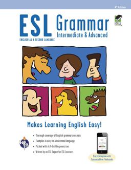 Esl Grammar Intermediate With Advanced Online Quizzes:  9780738611099 Front Cover