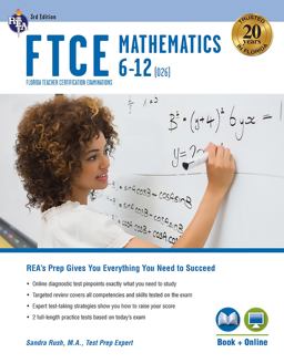 FTCE Mathematics 6-12 (026) 3rd Ed. , Book + Online