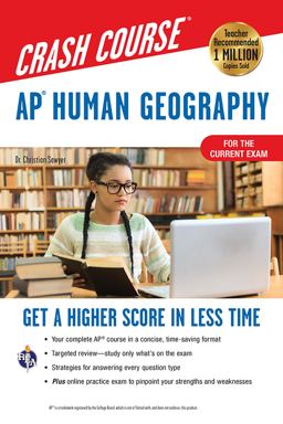 APï¿½ Human Geography Crash Course, For the 2021 Exam, Book + Online Get a Higher Score in Less Time 2nd 9780738612553 Front Cover