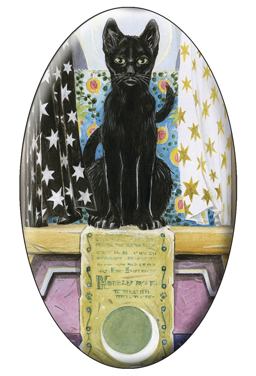 Tarot of the Pagan Cats the High Priestess Magnet