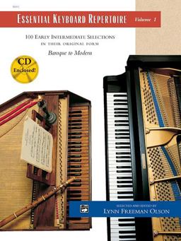 Essential Keyboard Repertoire, Vol 1 100 Early Intermediate Selections in Their Original Form - Baroque to Modern, Book and CD  9780739002537 Front Cover