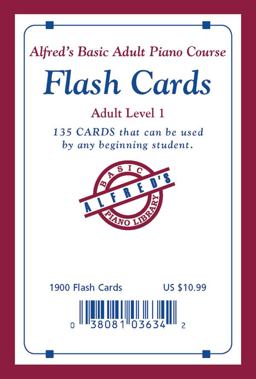 Alfred's Basic Adult Piano Course Flash Cards