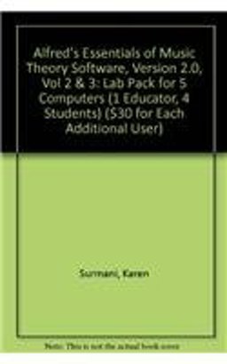 Alfred's Essentials of Music Theory Software, Version 2. 0, Vol 2 And 3