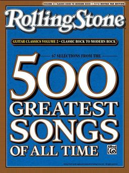 Selections from Rolling Stone Magazine's 500 Greatest Songs of All Time Classic Rock to Modern Rock (Easy Guitar TAB)  9780739052211 Front Cover