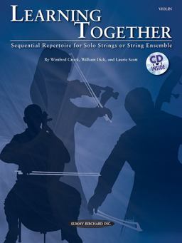 Learning Together Sequential Repertoire for Solo Strings or String Ensemble (Violin), Book and CD  9780739068304 Front Cover