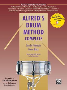 Alfred's Drum Method Complete Book and Poster  9780739088937 Front Cover
