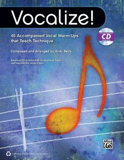 Vocalize! 1 45 Accompanied Vocal Warm-Ups That Teach Technique, Book and Online PDF/Audio  9780739096529 Front Cover
